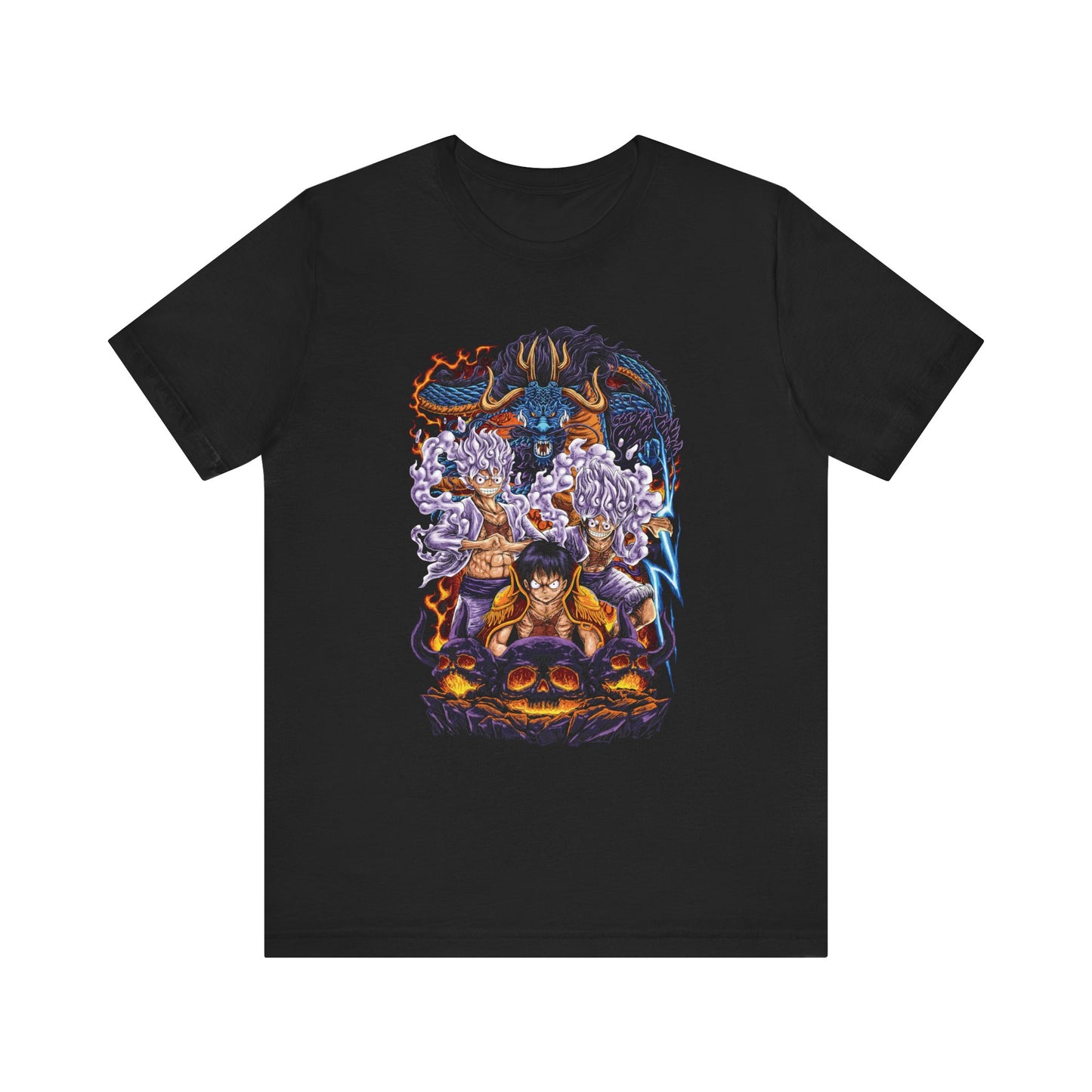 One Piece Wano Showdown Tee – Luffy vs Kaido Epic Battle T-Shirt