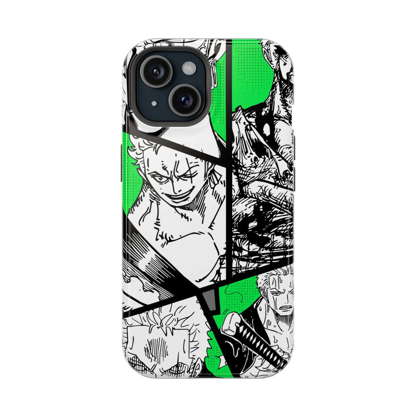 Zoro Magnetic Tough iPhone Case – Embrace the Spirit of the Swordsman