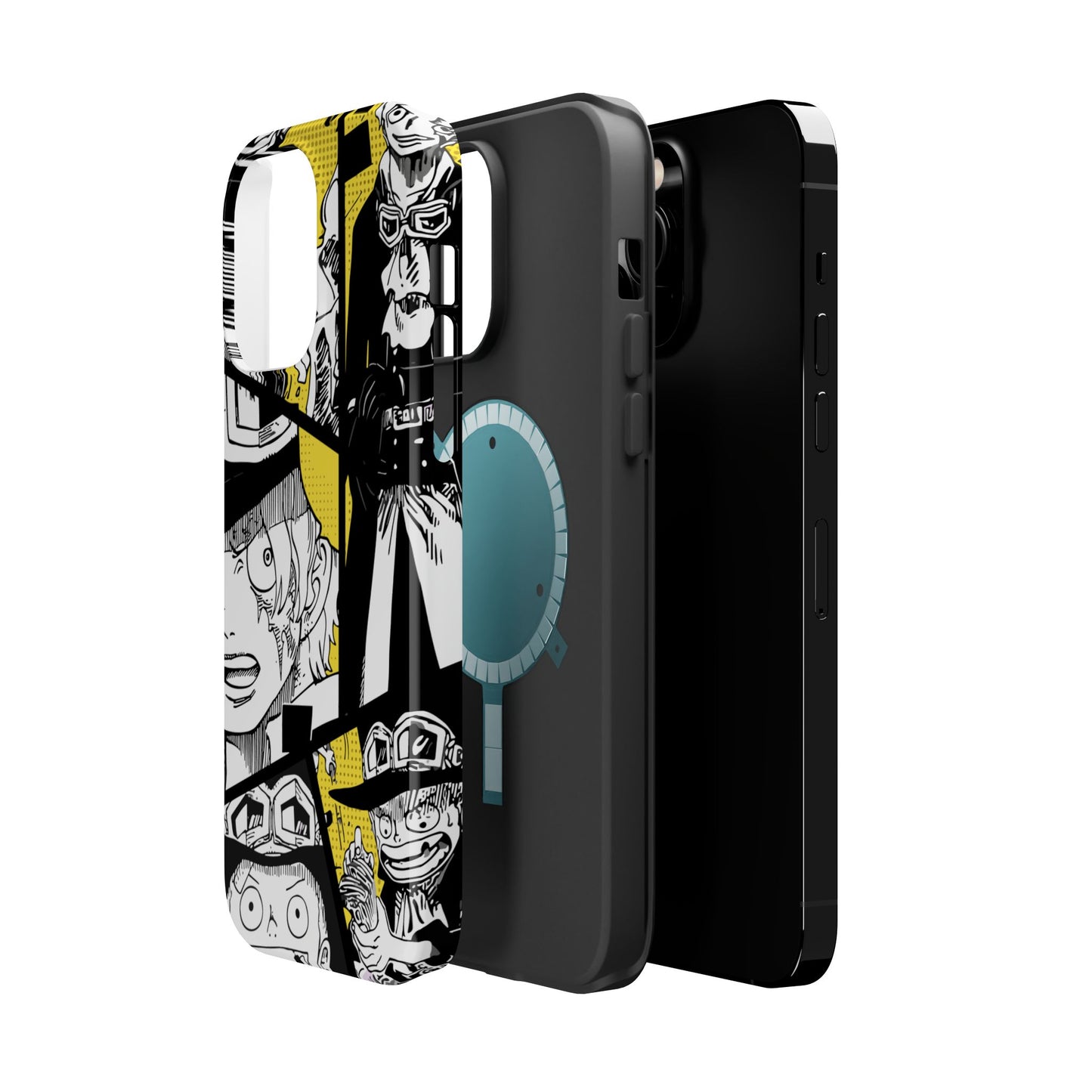 Sabo Yellow Manga Magnetic iPhone Case – Revolutionary Flame Design