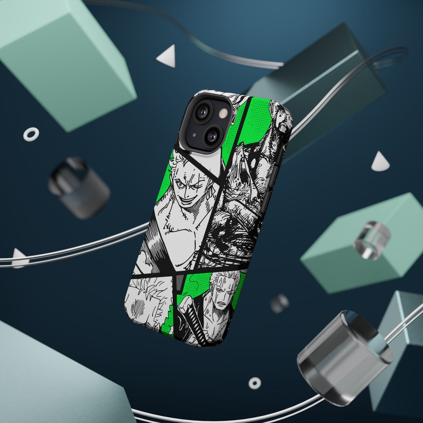 Zoro Magnetic Tough iPhone Case – Embrace the Spirit of the Swordsman