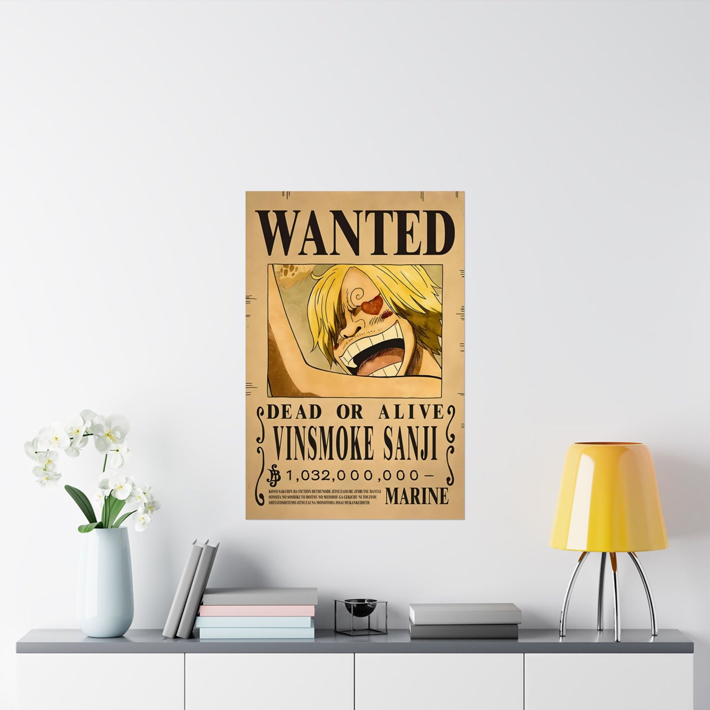 One Piece Vinsmoke Sanji Wanted Poster - Premium Matte Art Print