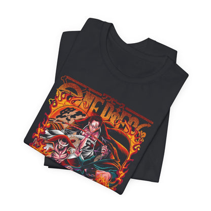 One Piece Legends Flame Tee – Luffy, Ace, Dragon, Shanks, Sabo & Whitebeard T-Shirt