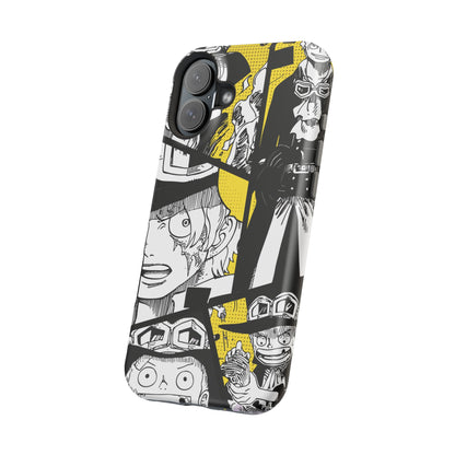 Sabo Yellow Manga Magnetic iPhone Case – Revolutionary Flame Design