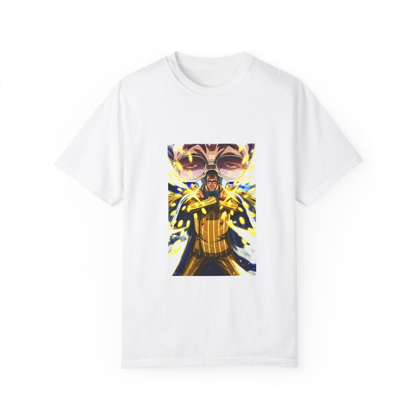 Garment-Dyed Kizaru “Lightspeed Justice” T-Shirt – One Piece Admiral Collection