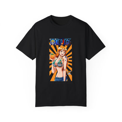 Garment-Dyed Nami T-Shirt – One Piece The Navigator's Brilliance