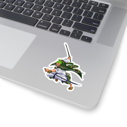 Kiss-Cut StickersRoronoa Zoro Kiss-Cut Sticker – Wano Samurai Style