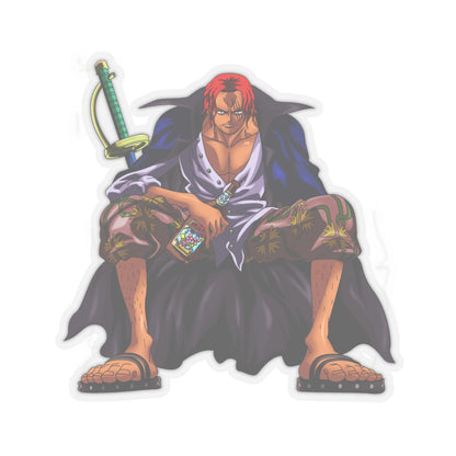 Shanks Kiss-Cut Sticker – The Legendary Red-Haired Pirate