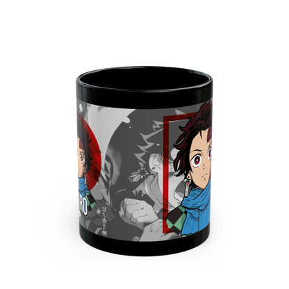 Kamado Tanjiro Black Ceramic Mug - Demon Slayer Inspired Gift