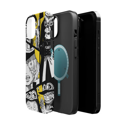 Sabo Yellow Manga Magnetic iPhone Case – Revolutionary Flame Design