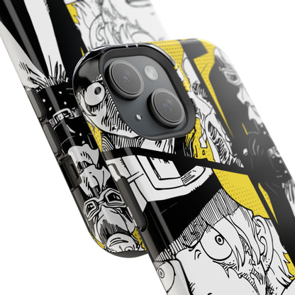 Sabo Yellow Manga Magnetic iPhone Case – Revolutionary Flame Design