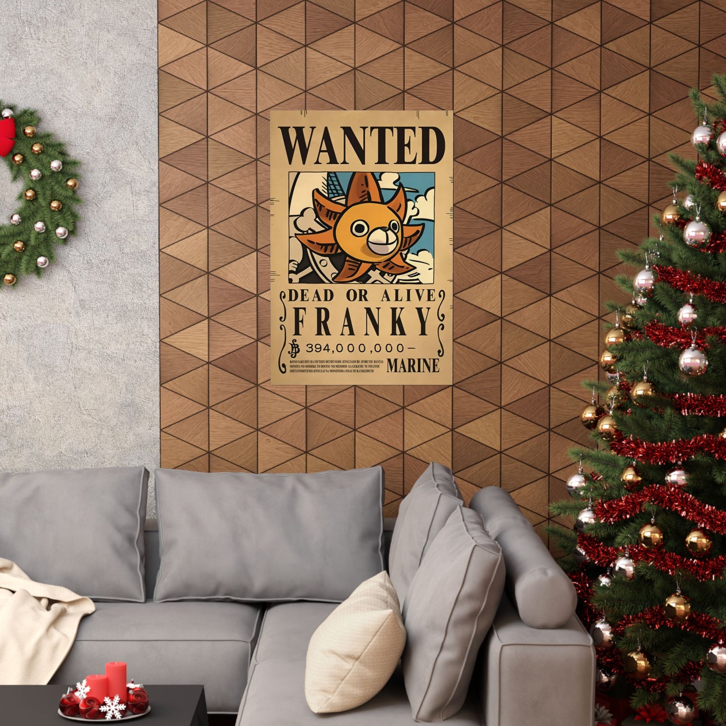 One Piece Franky Wanted Poster - Premium Matte Art Print