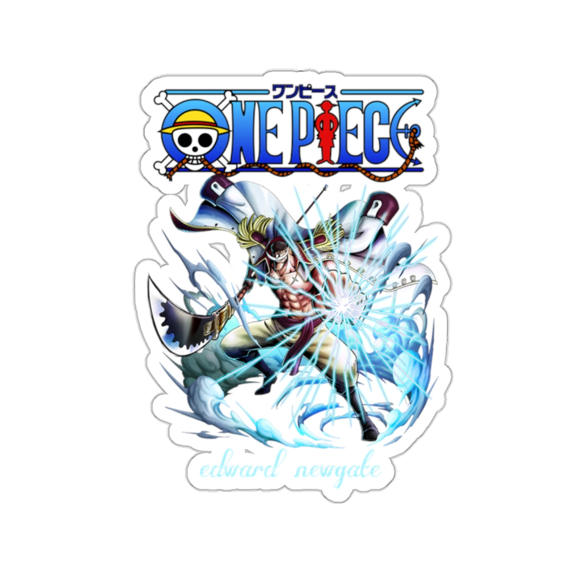 Edward Newgate Sticker – The Might of Whitebeard