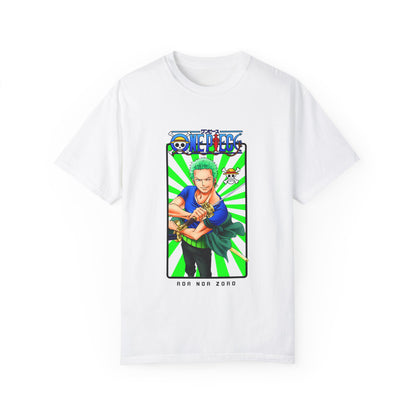 Garment-Dyed Roronoa Zoro T-Shirt – One Piece Three-Sword Style Power