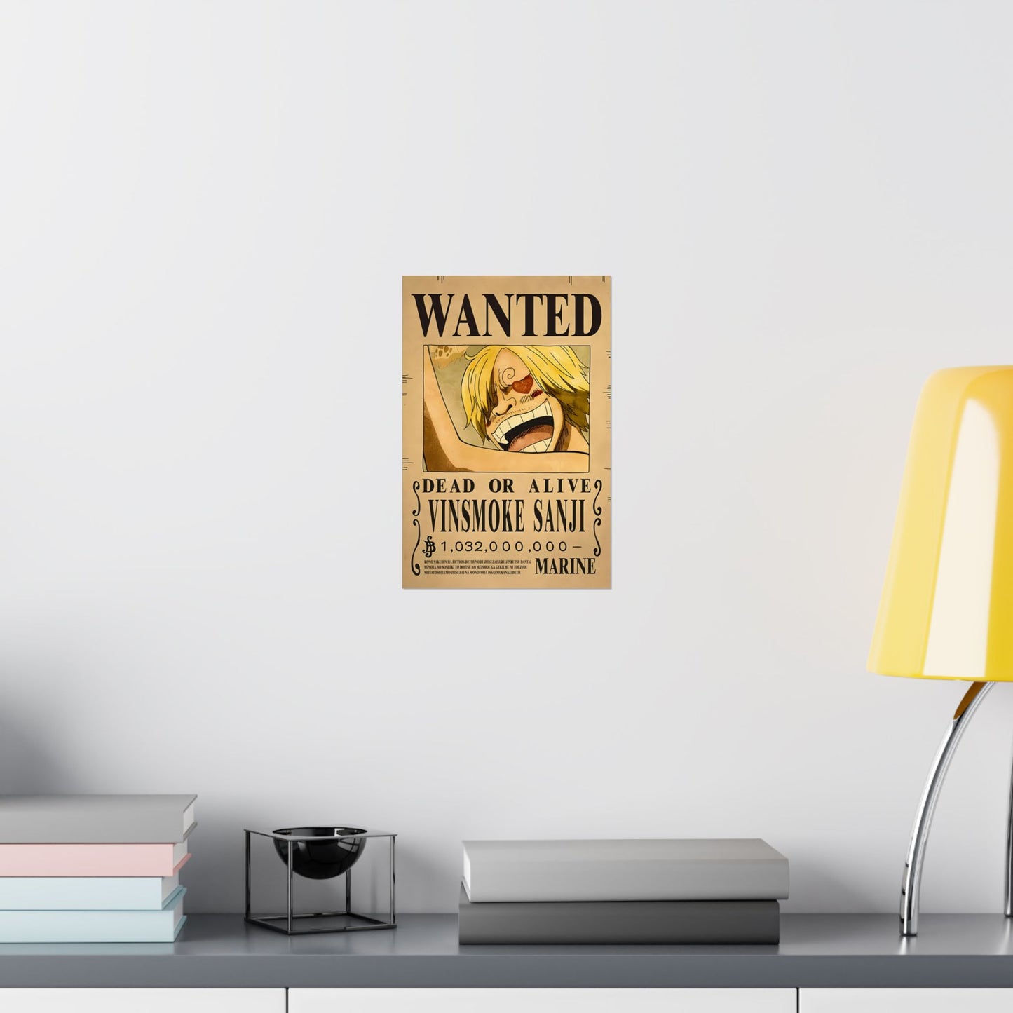 One Piece Vinsmoke Sanji Wanted Poster - Premium Matte Art Print