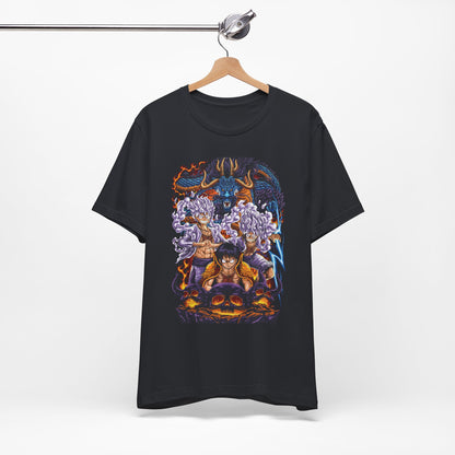 One Piece Wano Showdown Tee – Luffy vs Kaido Epic Battle T-Shirt