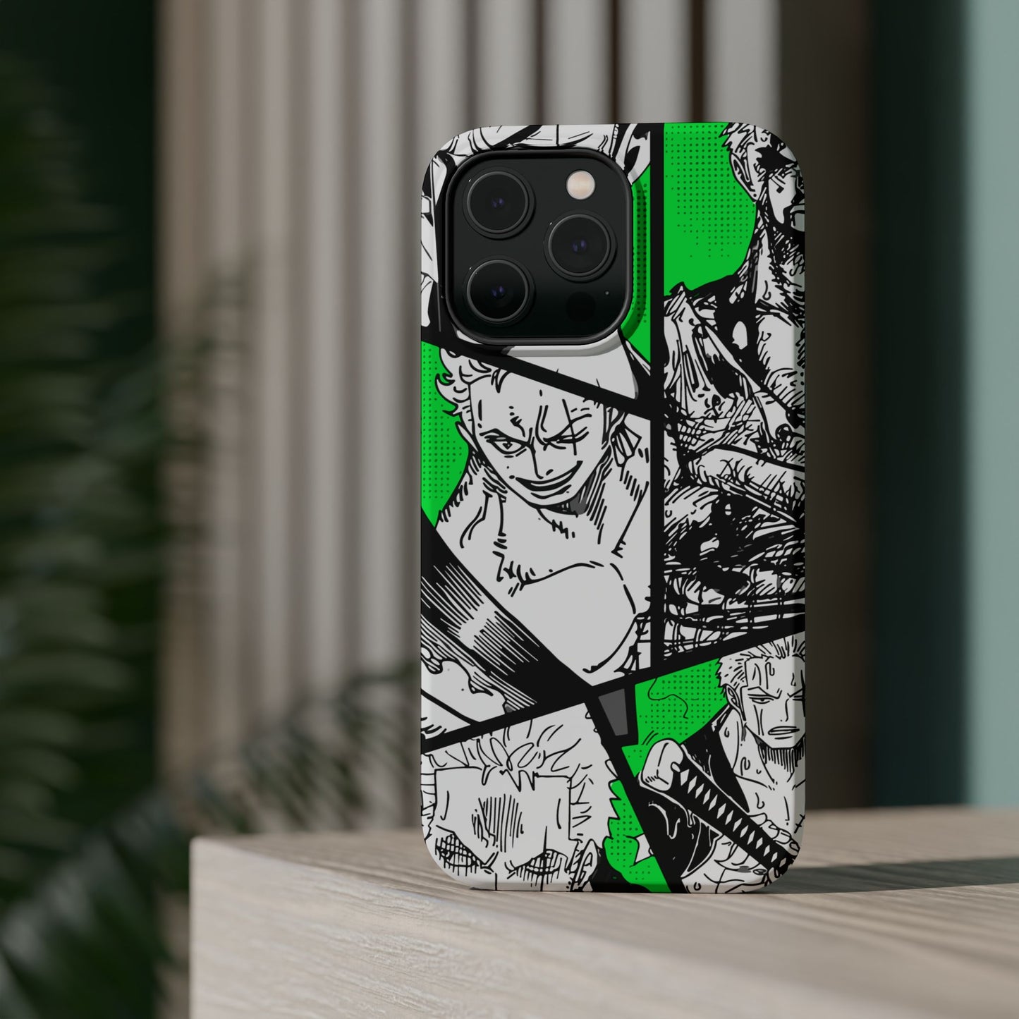 Zoro Magnetic Tough iPhone Case – Embrace the Spirit of the Swordsman