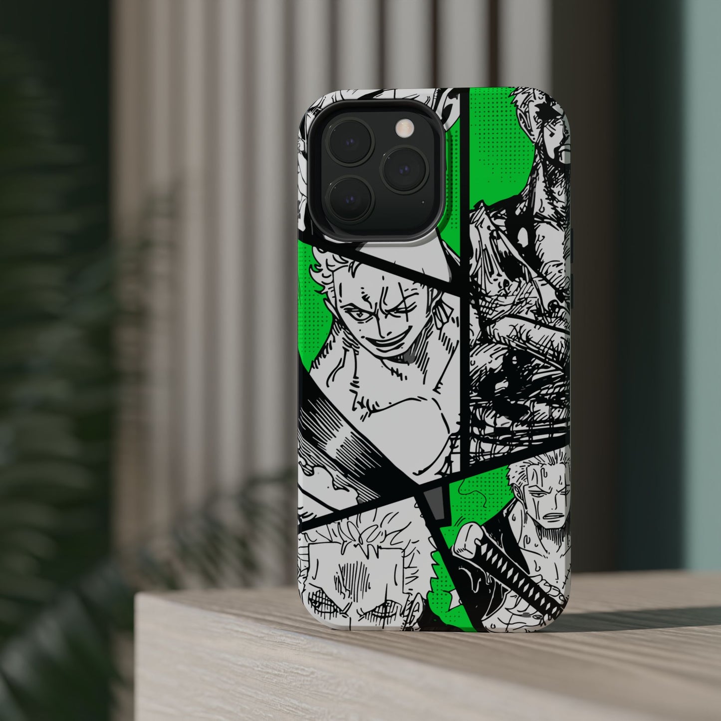 Zoro Magnetic Tough iPhone Case – Embrace the Spirit of the Swordsman