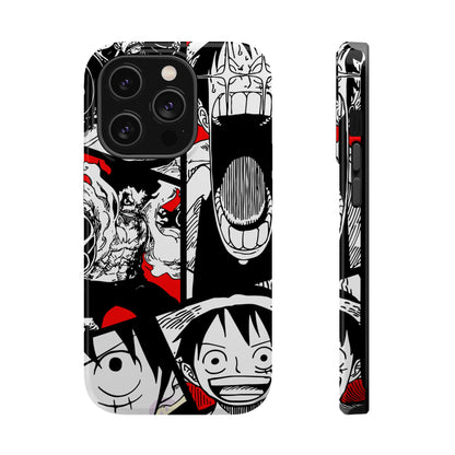 Luffy & Gear 5 Manga Tough Magnetic iPhone Case – Bold Adventure Design