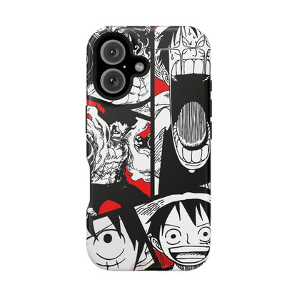 Luffy & Gear 5 Manga Tough Magnetic iPhone Case – Bold Adventure Design