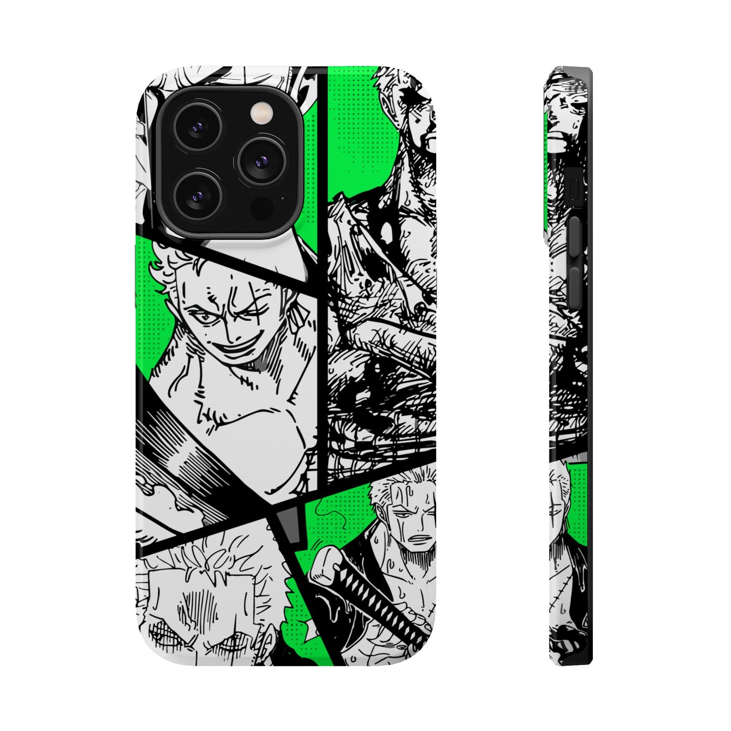 Zoro Magnetic Tough iPhone Case – Embrace the Spirit of the Swordsman