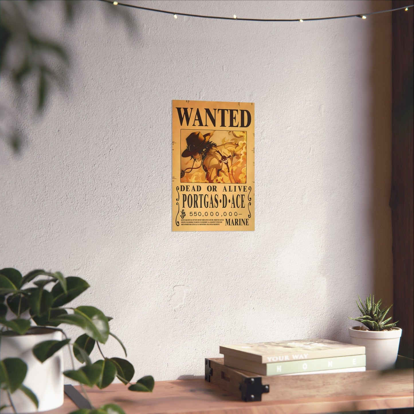 One Piece Portgas D. Ace Wanted Poster - Premium Matte Art Print