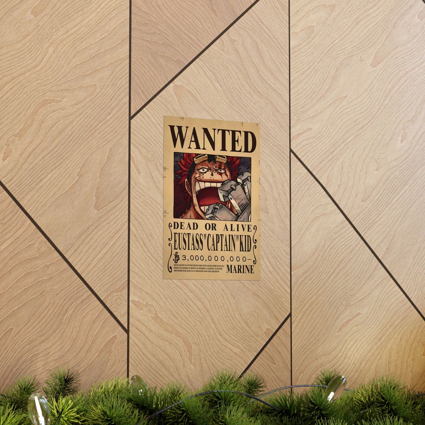 One Piece Eustass "Captain" Kid Wanted Poster - Premium Matte Art Print