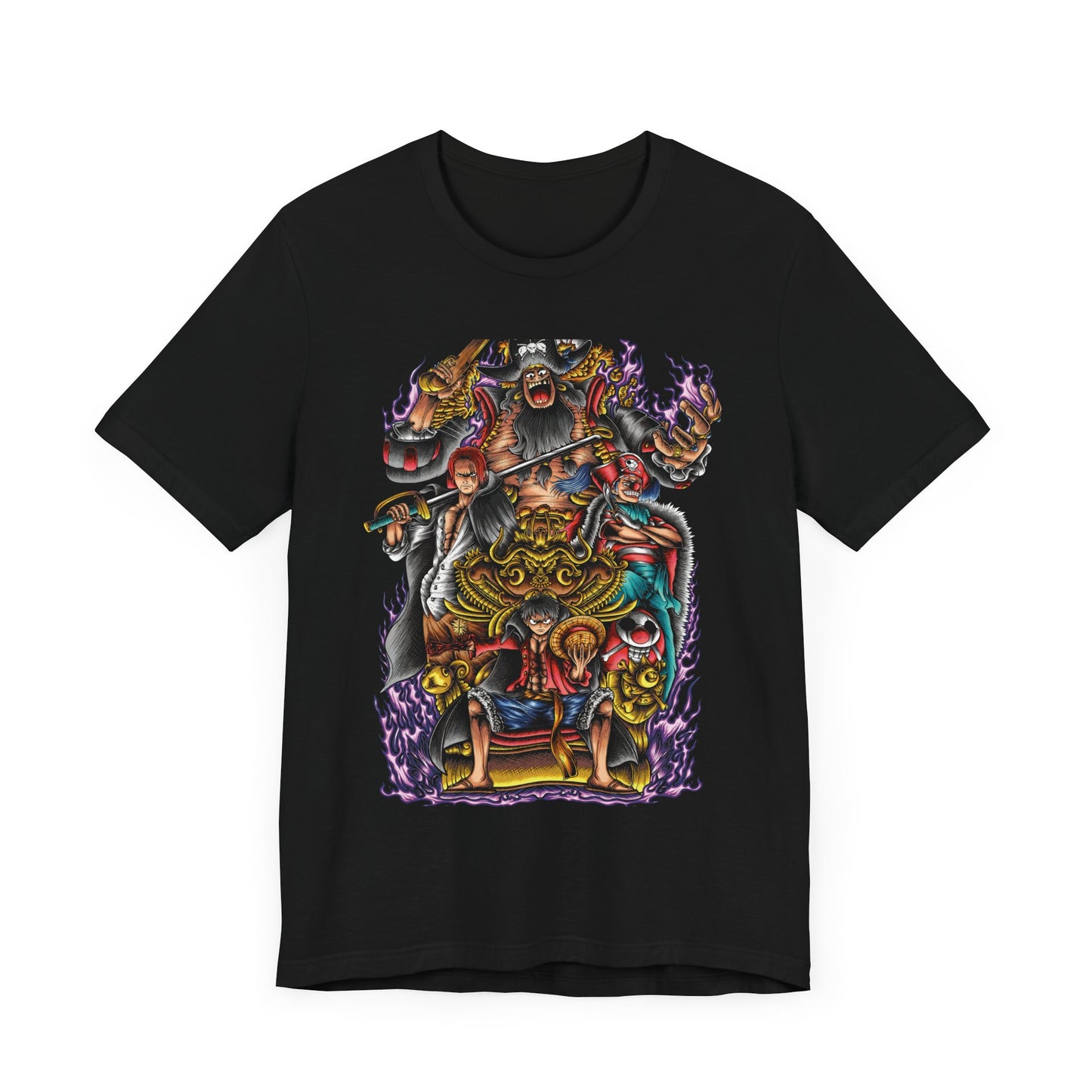 One Piece Yonko Throne Tee – Luffy’s Pirate King Legacy T-Shirt