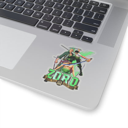 Triple Threat Zoro Sticker – Celebrate the Three-Sword Legend