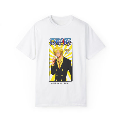 Garment-Dyed Sanji T-Shirt – One Piece The Chef’s Charm