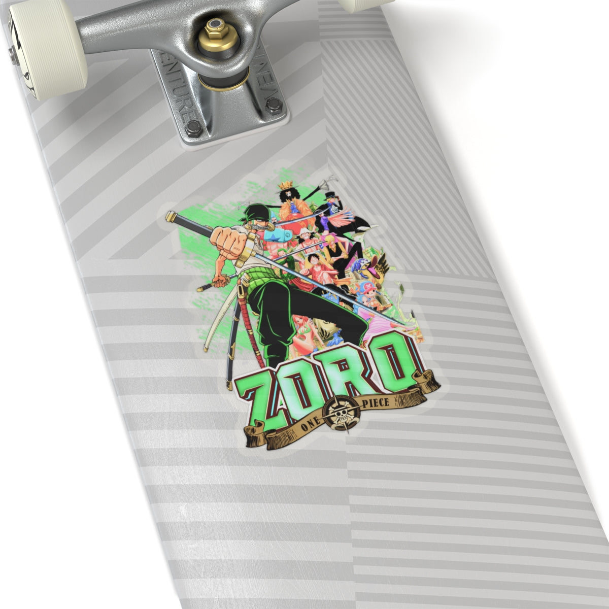 Zoro Epic Montage Sticker – Unleash the Swordsman’s Spirit