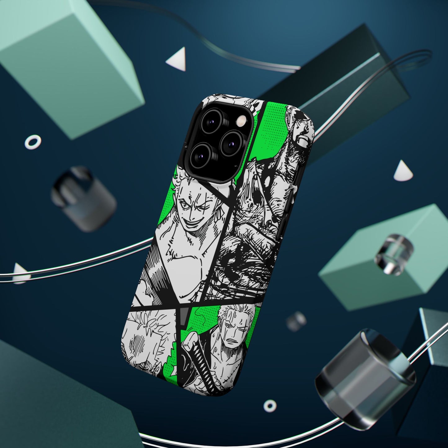 Zoro Magnetic Tough iPhone Case – Embrace the Spirit of the Swordsman