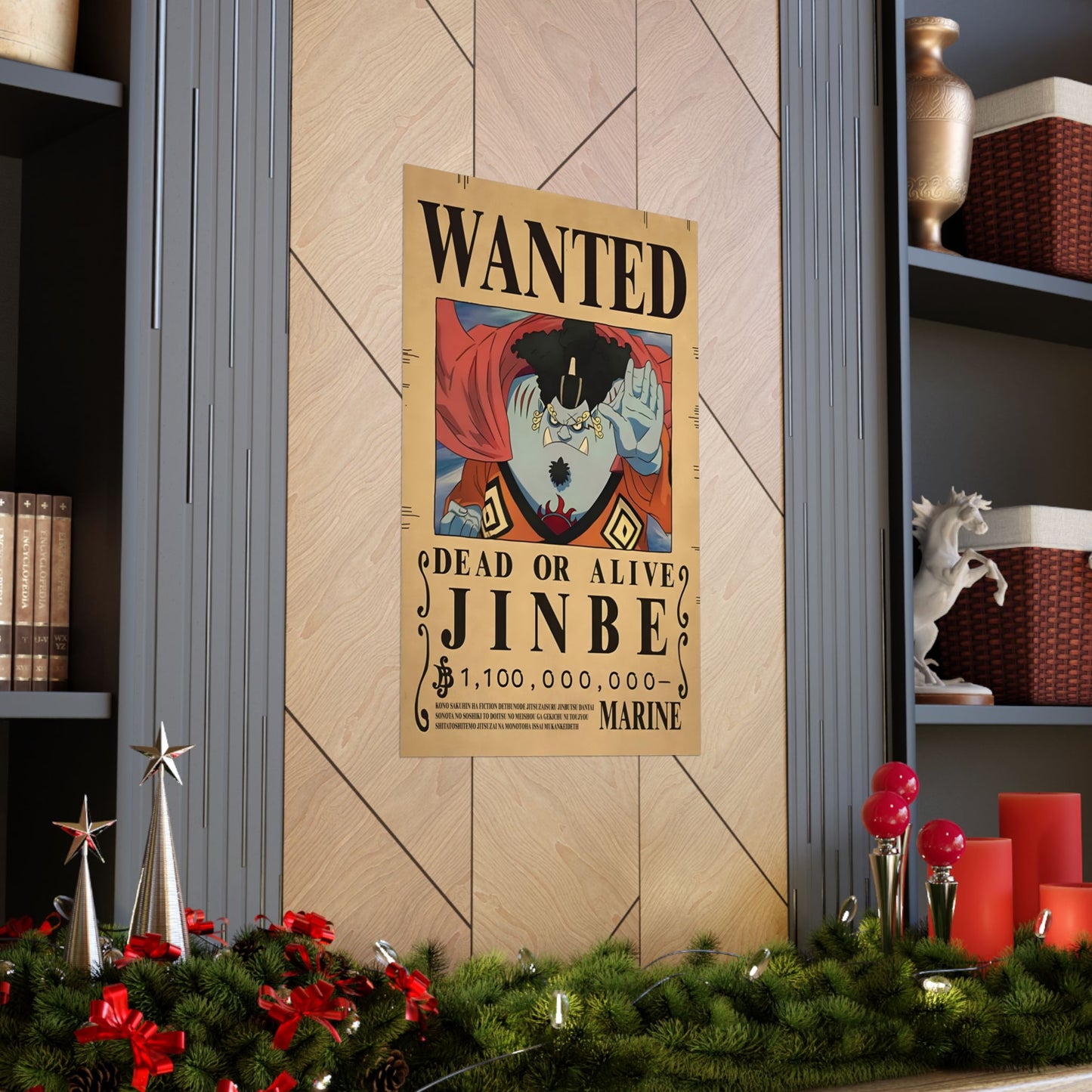 One Piece Jinbe Wanted Poster - Premium Matte Art Print