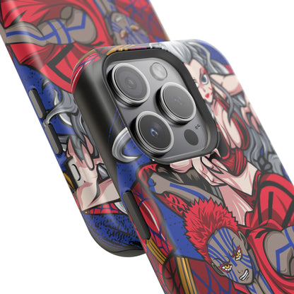 Akaza & Daki Tough Magnetic Case – Durable Anime-Inspired Design