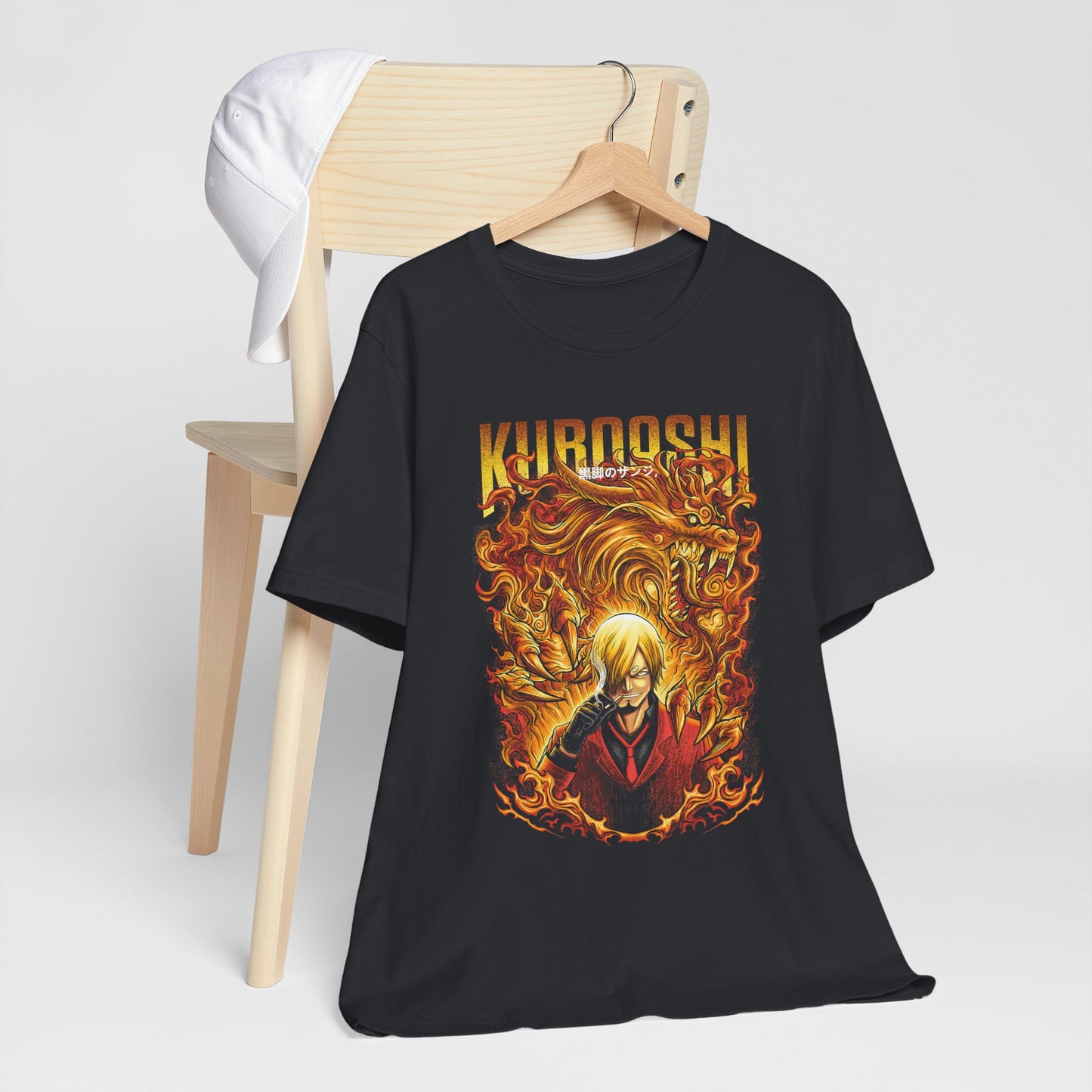 Kuroashi Sanji Black Leg Flame Tee – One Piece Inspired Tee