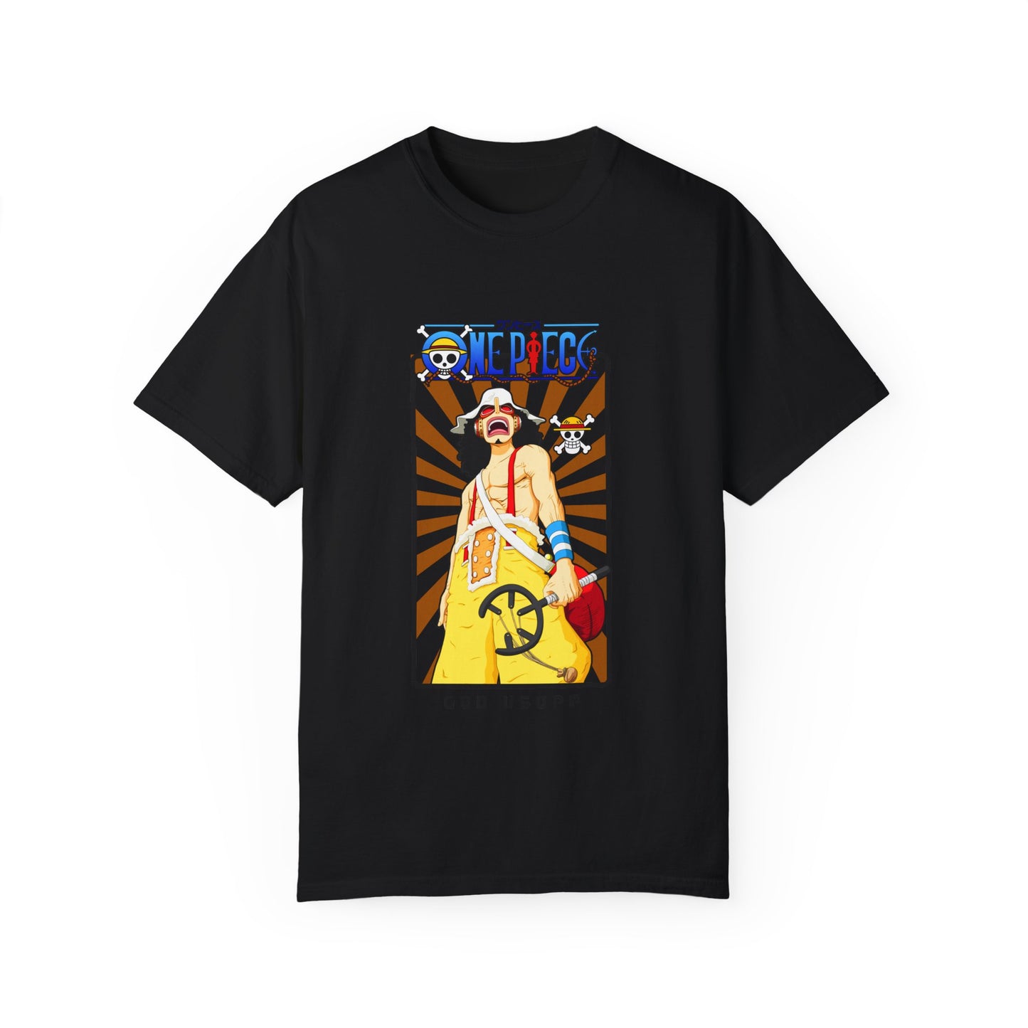 Garment-Dyed Usopp T-Shirt – One Piece Sniper King’s Courage