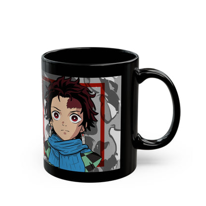 Kamado Tanjiro Black Ceramic Mug - Demon Slayer Inspired Gift