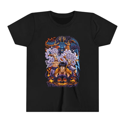 One Piece Luffy vs Kaido Kids Tee – Epic Battle Action Pose