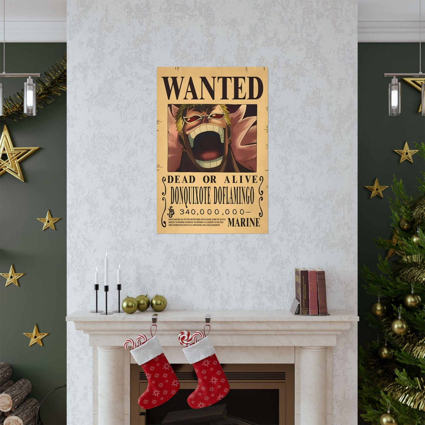 One Piece Donquixote Doflamingo Wanted Poster - Premium Matte Art Print