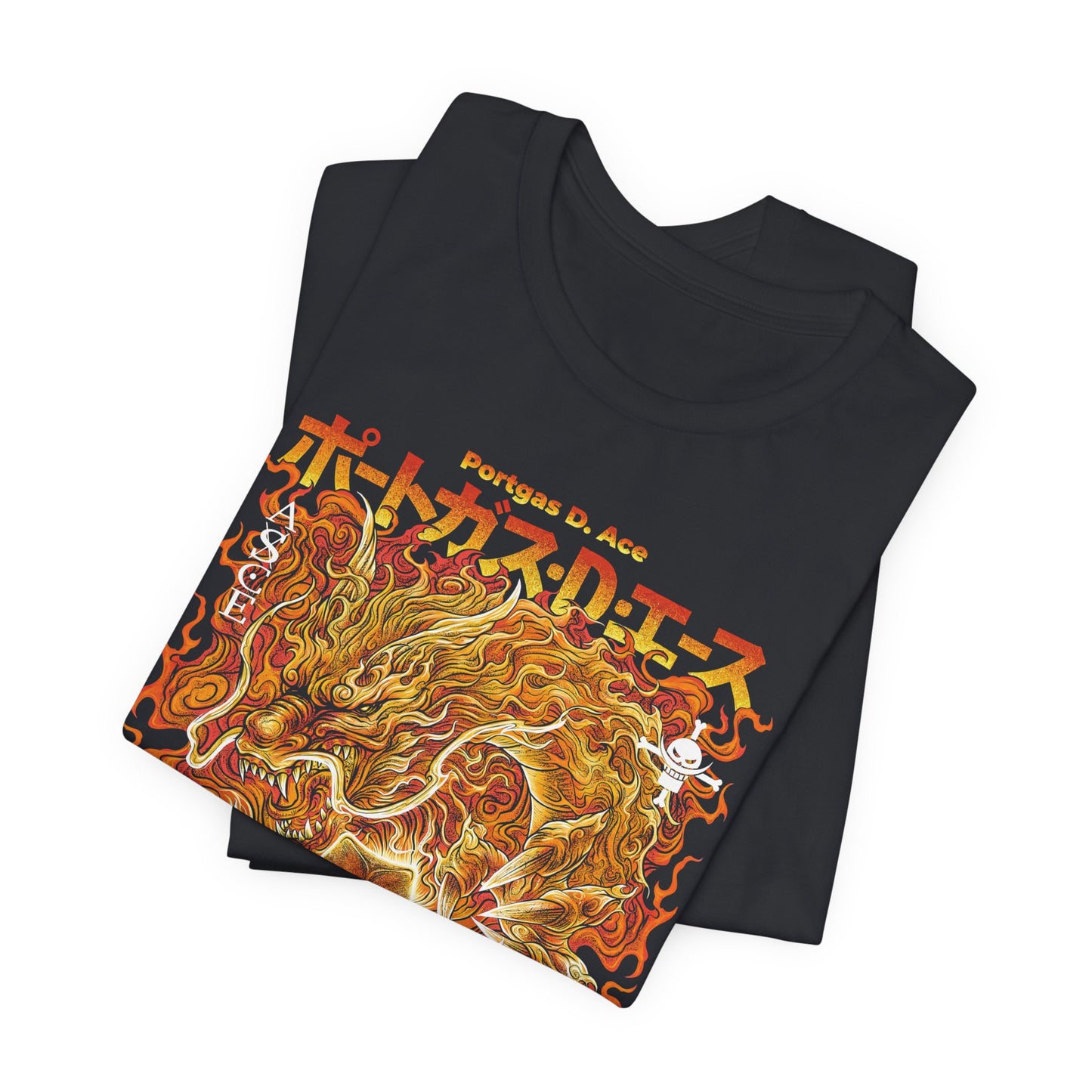 Portgas D. Ace Flame Dragon Tee – One Piece Fire Fist Graphic T-Shirt