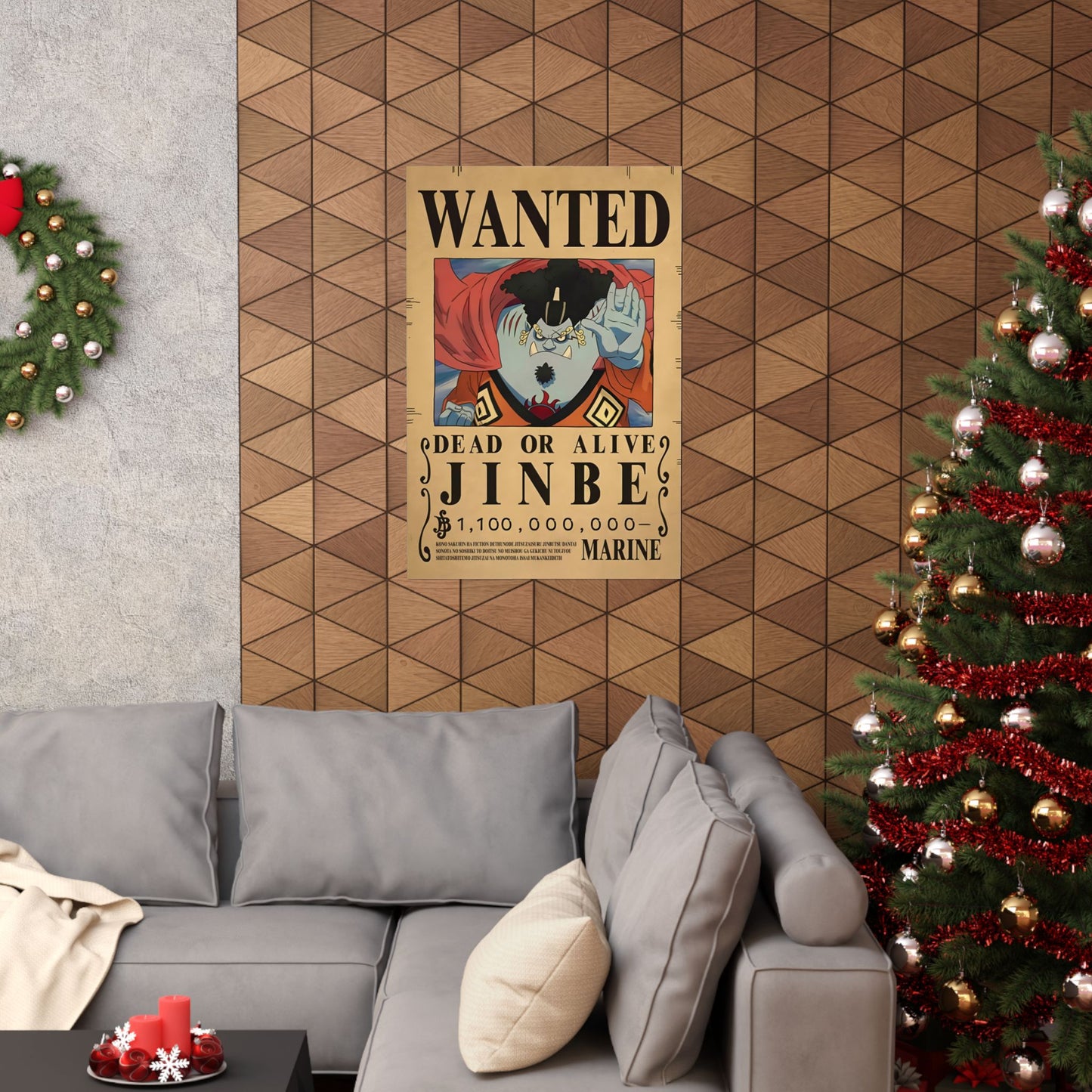 One Piece Jinbe Wanted Poster - Premium Matte Art Print