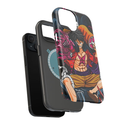 Monkey D. Luffy Magnetic Tough Case – Bold Straw Hat Captain Design