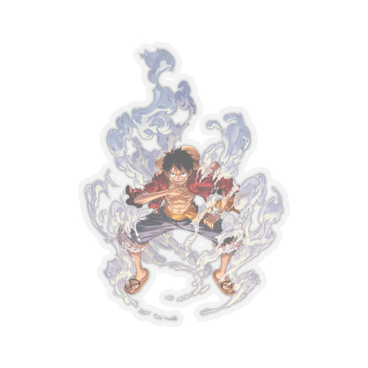 Luffy Battle Aura Kiss-Cut Sticker – The Will of a Pirate King