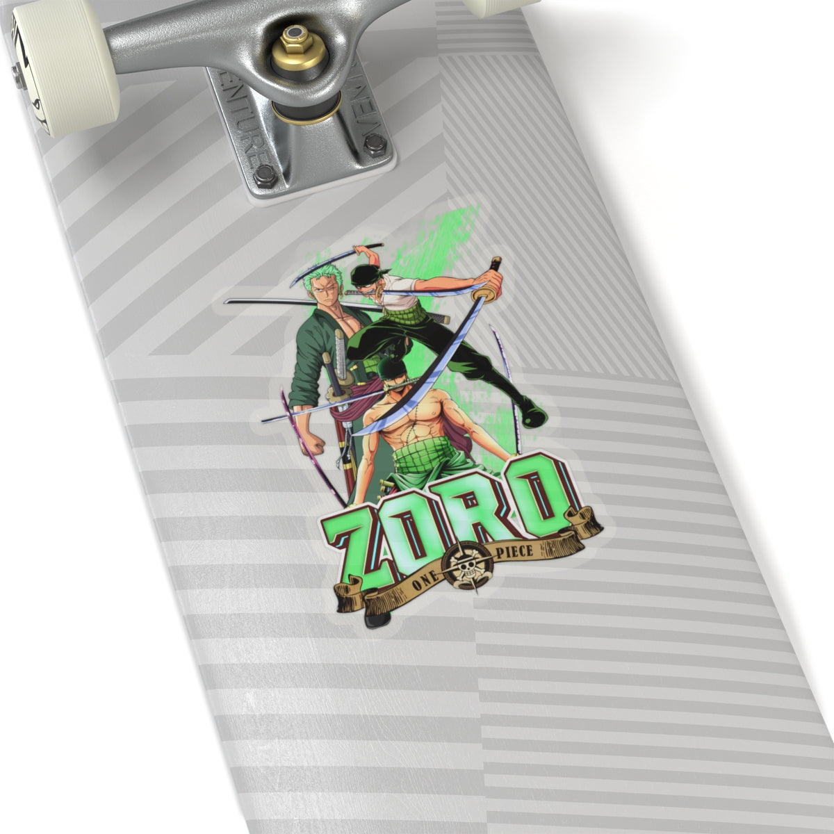 Triple Threat Zoro Sticker – Celebrate the Three-Sword Legend