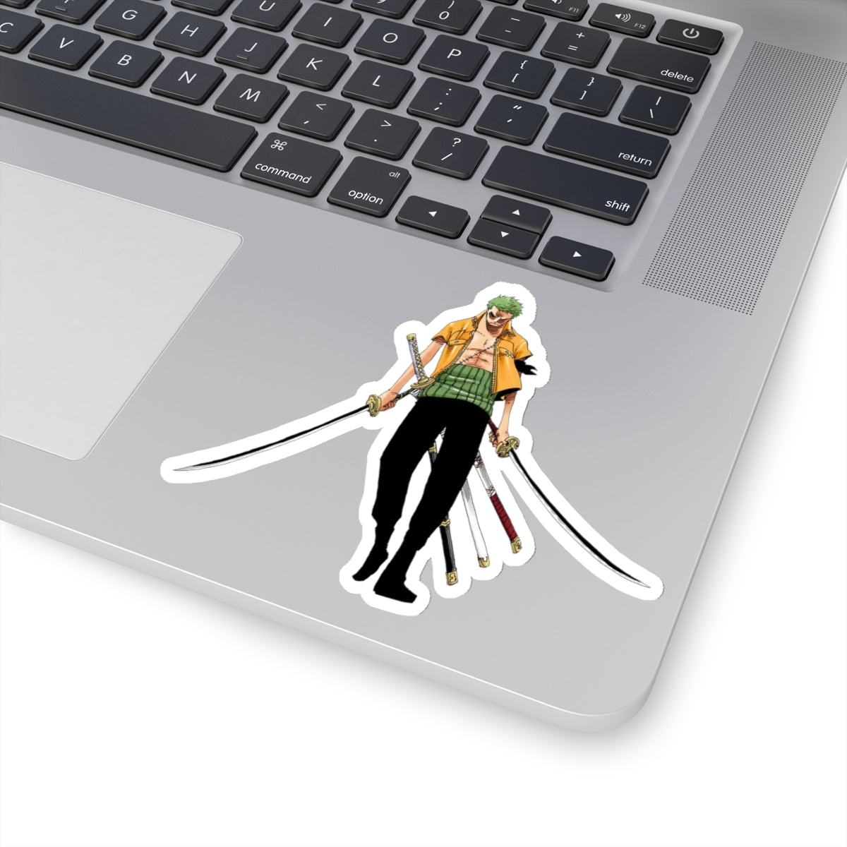 Unleash Zoro’s Three-Sword Style – Vinyl Sticker for True Warriors