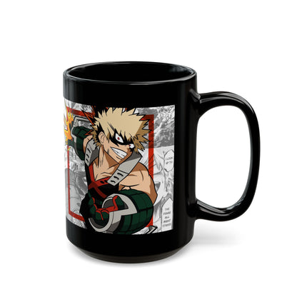 Katsuki Bakugo Black Ceramic Mug – My Hero Academia Explosive Design