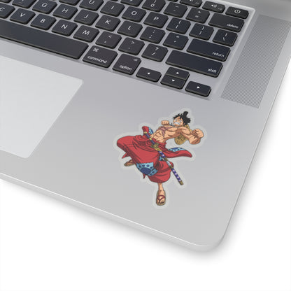 Monkey D. Luffy Wano Style Kiss-Cut Sticker – Samurai Determination