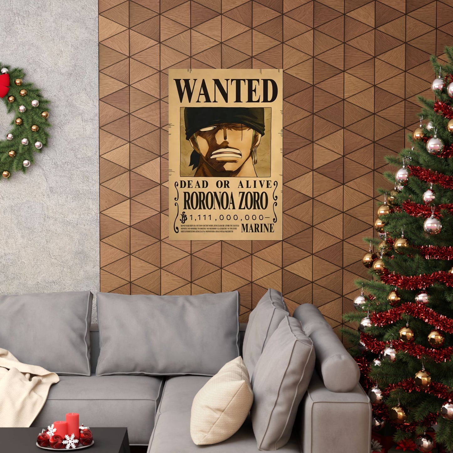 One Piece Roronoa Zoro Wanted Poster - Premium Matte Art Print