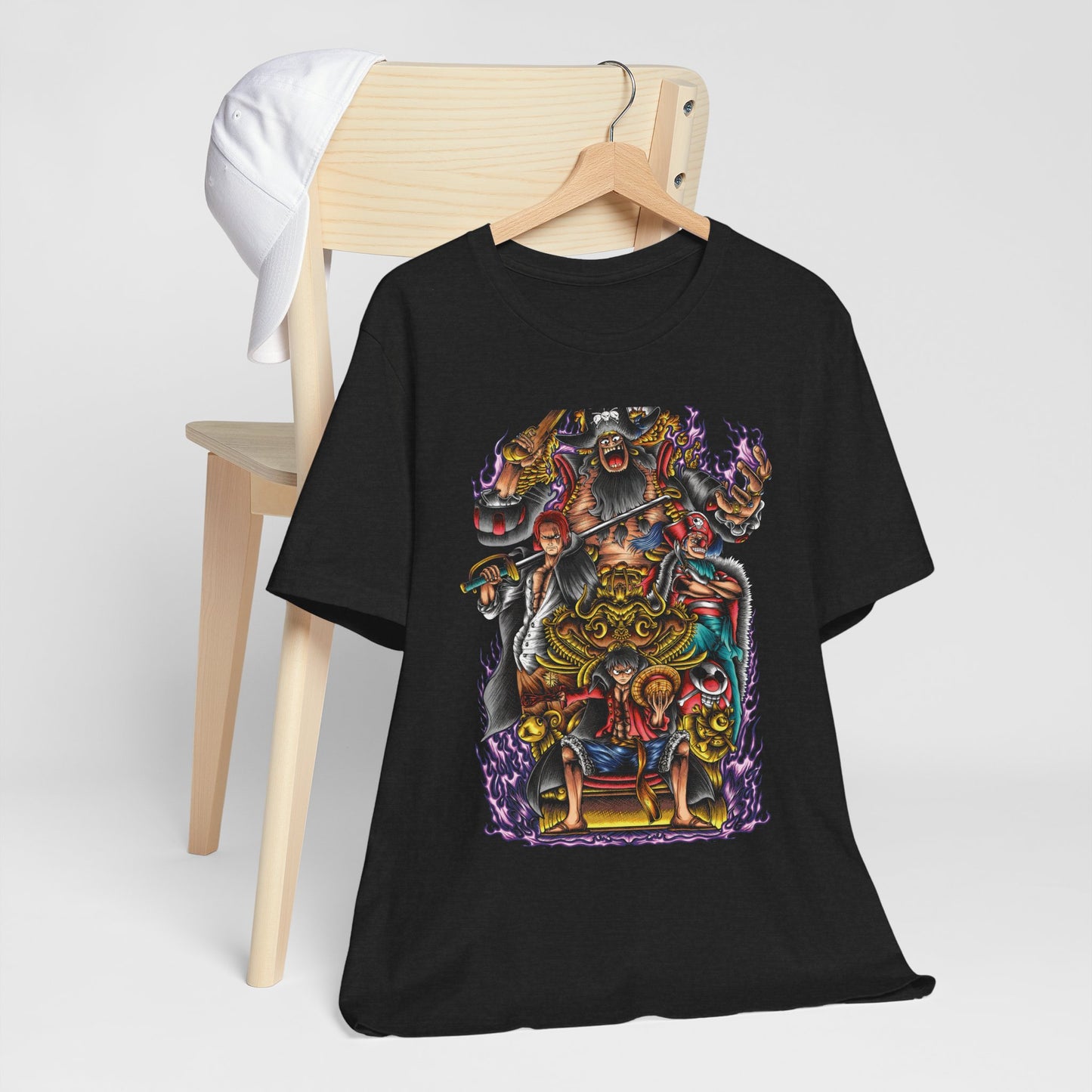 One Piece Yonko Throne Tee – Luffy’s Pirate King Legacy T-Shirt