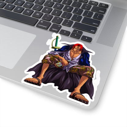 Shanks Kiss-Cut Sticker – The Legendary Red-Haired Pirate