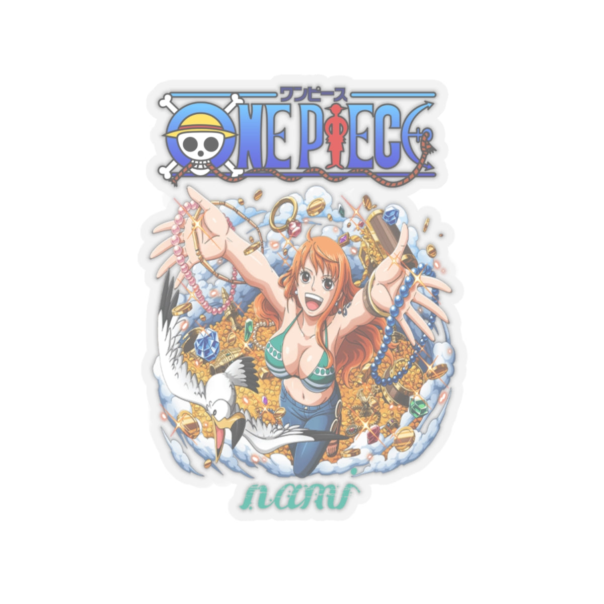 Treasure-Seeking Nami Sticker – Embody the Charm of the Cat Burglar